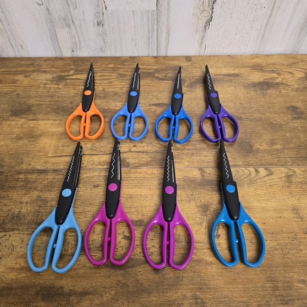 Colorful Craft Scissors Set Of 8